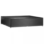 2 db négyzet alakú kerti bútorhuzat 16 fűzőlyukkal 240x240x55cm