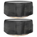 2 db kerek kerti bútorhuzat 10 fűzőlyukkal Ø260 x 90 cm