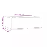 2 db téglalap alakú kerti bútorhuzat 12 fűzőlyukkal 270x180x90