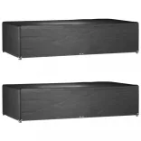 2 db téglalap alakú kerti bútorhuzat 12 fűzőlyukkal 315x160x75