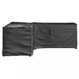 2 db L-alakú kerti bútorhuzat 16 fűzőlyukkal 285x285x90 cm