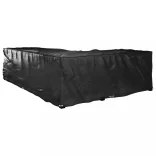 2 db L-alakú kerti bútorhuzat 18 fűzőlyukkal 220x285x80 cm