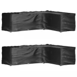 2 db L-alakú kerti bútorhuzat 18 fűzőlyukkal 285x220x80 cm