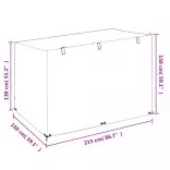 2 db polietilén hintapad huzat 12 fűzőlyukkal 215x150x130/150cm