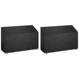 2 db polietilén kerti padhuzat 8 fűzőlyukkal 190x70x70/88 cm