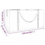 2 db fekete polietilén kerti párnatároló zsák 150 x 75 x 75 cm