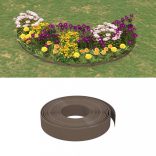 5 db barna polietilén kerti szegély 10 m x 10 cm