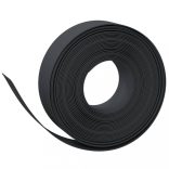 4 db fekete polietilén kerti szegély 10 m x 15 cm