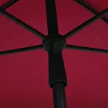 bordó napernyő rúddal 210 x 140 cm