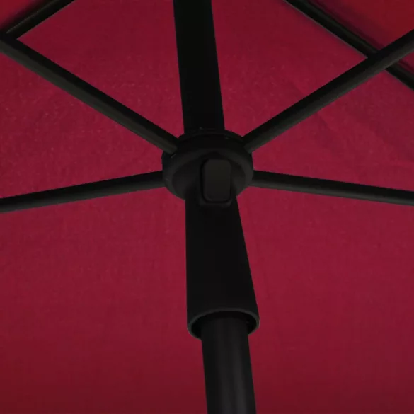 bordó napernyő rúddal 210 x 140 cm