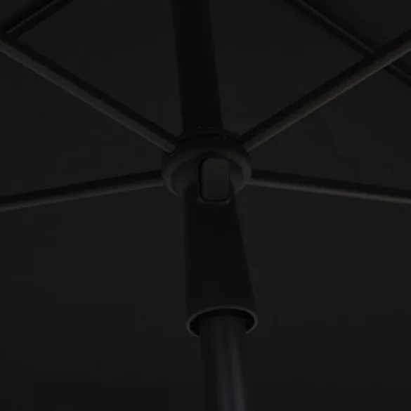 fekete napernyő rúddal 210 x 140 cm