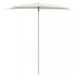 homokszínű félköríves napernyő rúddal 180 x 90 cm