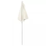 homokszínű félköríves napernyő rúddal 180 x 90 cm