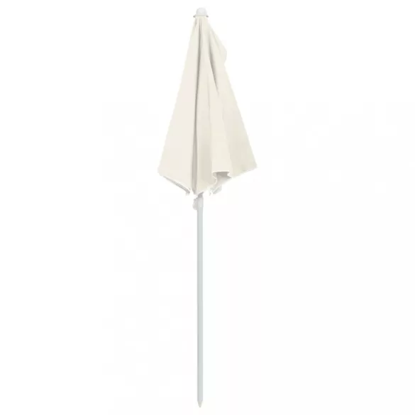 homokszínű félköríves napernyő rúddal 180 x 90 cm