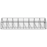 antracit alumínium madárház 1,79 x 8 x 1,85 m