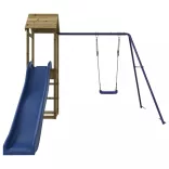 impregnált fenyőfa kültéri játszószett