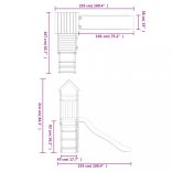 tömör duglászfenyő kültéri játszószett