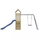 impregnált fenyőfa kültéri játszószett