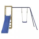 impregnált fenyőfa kültéri játszószett