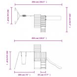 tömör duglászfenyő kültéri játszószett