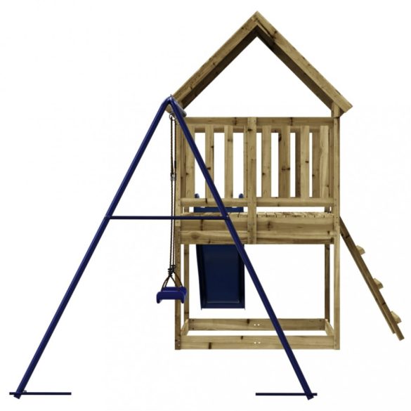 impregnált fenyőfa kültéri játszószett