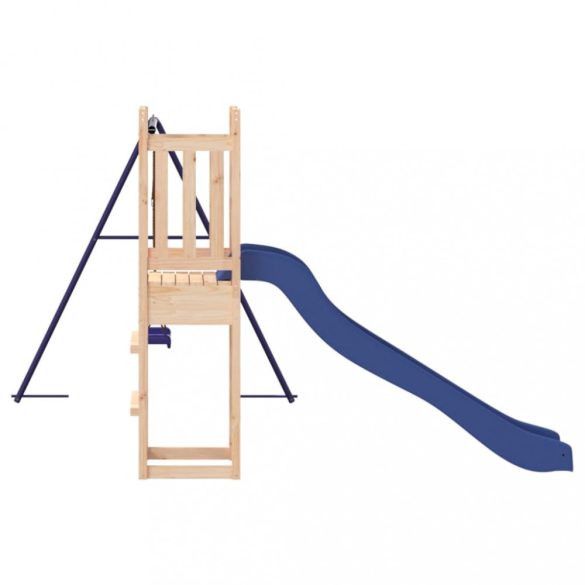 tömör fenyőfa kültéri játszószett