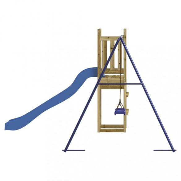 impregnált fenyőfa kültéri játszószett