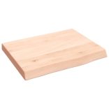 kezeletlen tömör fa fürdőszobai pult 40x30x(2-4) cm