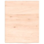 kezeletlen tömör fa fürdőszobai pult 40x50x2 cm