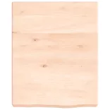 kezeletlen tömör fa fürdőszobai pult 40x50x(2-6) cm