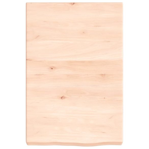 kezeletlen tömör fa fürdőszobai pult 40x60x(2-6) cm