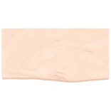 kezeletlen tömör fa fürdőszobai pult 60x30x(2-4) cm