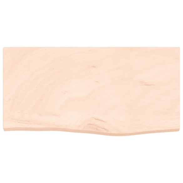 kezeletlen tömör fa fürdőszobai pult 60x30x(2-4) cm