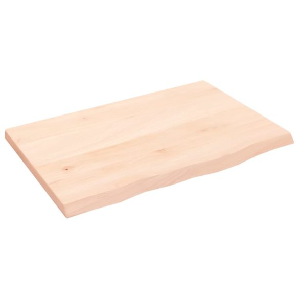 kezeletlen tömör fa fürdőszobai pult 60x40x2 cm