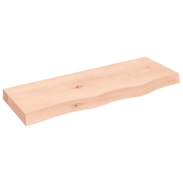 kezeletlen tömör fa fürdőszobai pult 80x30x(2-6) cm