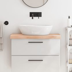 kezeletlen tömör fa fürdőszobai pult 80x40x(2-6) cm