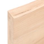 kezeletlen tömör fa fürdőszobai pult 80x40x(2-6) cm