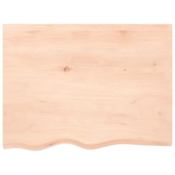 kezeletlen tömör fa fürdőszobai pult 80x60x(2-4) cm