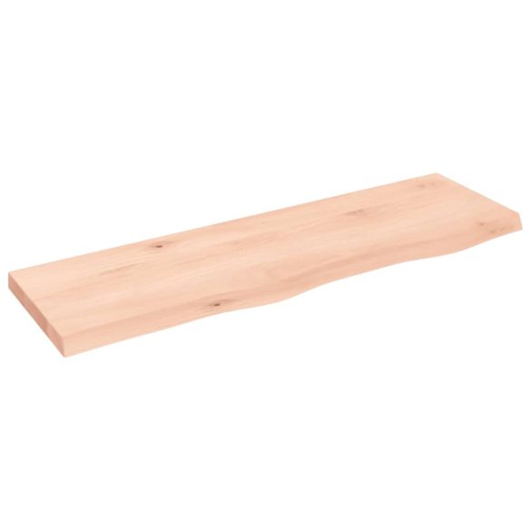 kezeletlen tömör fa fürdőszobai pult 100x30x(2-4) cm