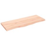 kezeletlen tömör fa fürdőszobai pult 100x40x(2-4) cm