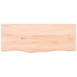 kezeletlen tömör fa fürdőszobai pult 100x40x(2-4) cm