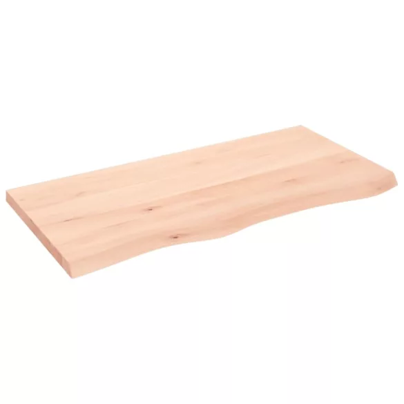 kezeletlen tömör fa fürdőszobai pult 100x50x(2-4) cm