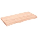 kezeletlen tömör fa fürdőszobai pult 100x50x(2-6) cm