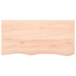 kezeletlen tömör fa fürdőszobai pult 100x50x(2-6) cm