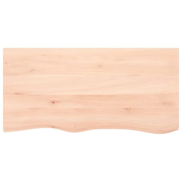 kezeletlen tömör fa fürdőszobai pult 100x50x(2-6) cm