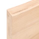 kezeletlen tömör fa fürdőszobai pult 100x50x(2-6) cm