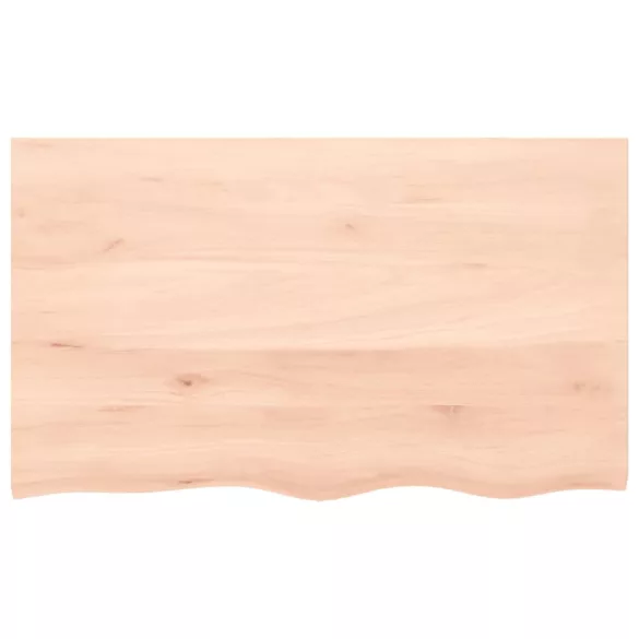 kezeletlen tömör fa fürdőszobai pult 100 x 60 x 2 cm