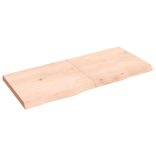 kezeletlen tömör fa fürdőszobai pult 140x60x(2-6) cm