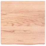 világosbarna kezelt tömör fa fürdőszobai pult 40x40x(2-4) cm