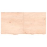 kezeletlen tömör tölgyfa asztallap 120x60x(2-6) cm